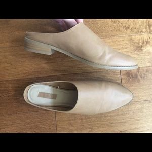 Camel colored faux leather mule SIZE 7.5